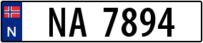 Trailer License Plate